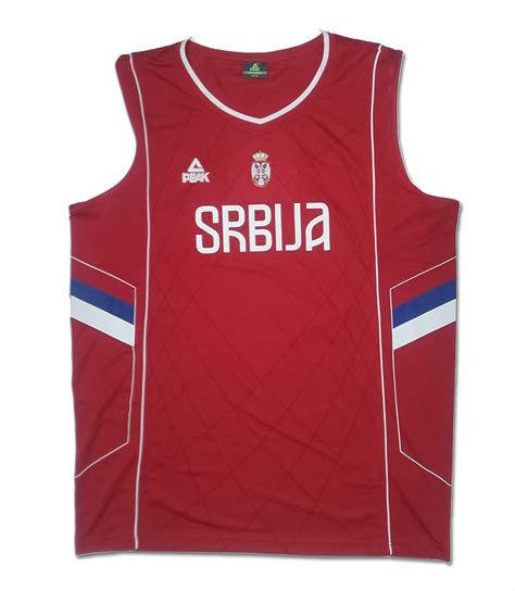 Peak Serbia womens national basketball team jersey for - red : Small ...