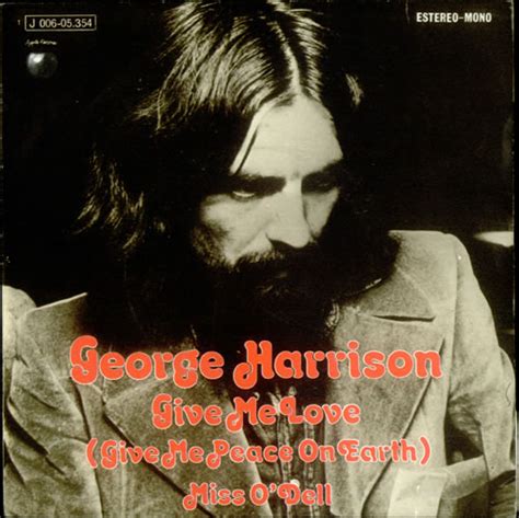 George Harrison Give Me Love (Give Me Peace On Earth) Spanish 7" vinyl ...