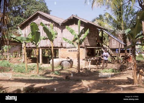 Cambodia Traditional Home Stock Photo - Alamy