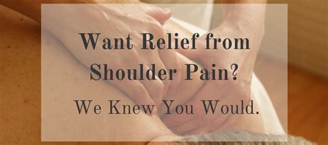 4 Shoulder Pain Relief Tricks You've Got to Try — Sioux Falls Chiropractic