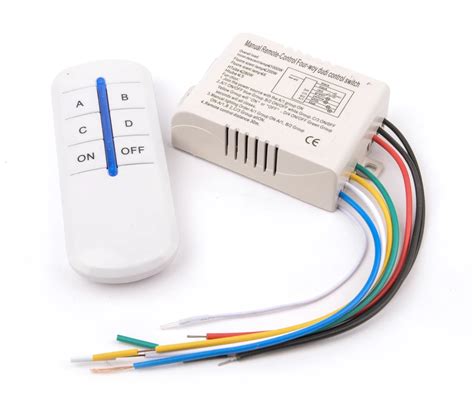 Wireless 4 Channels On/off 220v Remote Control Switch Digital Remote ...