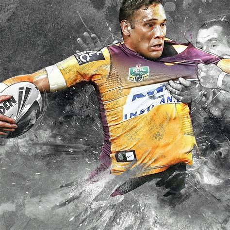 Brisbane Broncos NRL Artwork on Behance