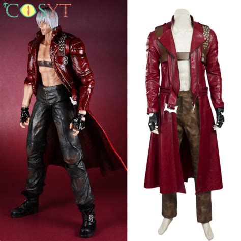 Devil May Cry 3 Dante Cosplay Costume Leather Outfit (no pants) | eBay