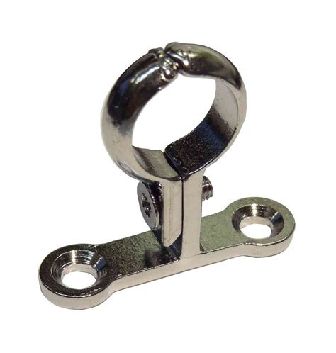 Chrome Plated 15mm School Board Pipe Clip | Stevensonplumbing.co.uk