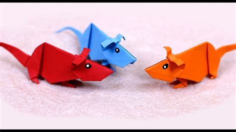 Paper Folding Art Origami: How to Make Rat - YouTube