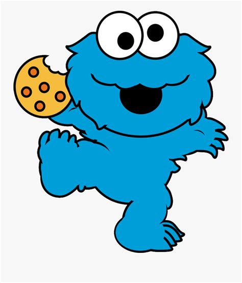 Baby Cookie Monster Drawings - Dibujo Monstruos Come Galletas , Free ...