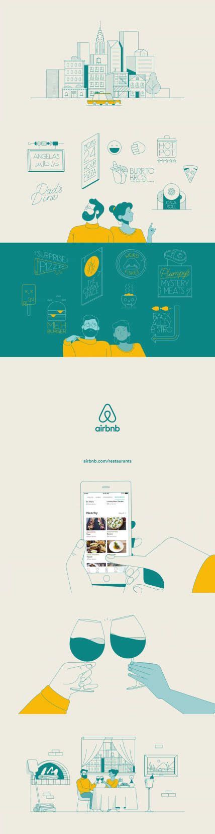 Curated-Restaurants-Now-on-Airbnb-on- Main Title Design, motiondesign, motion graphics, Motion ...