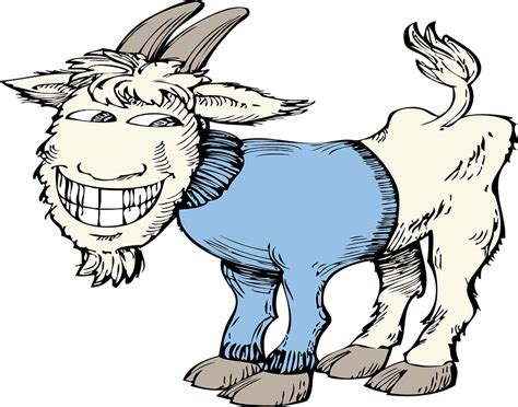 Collection Of Animated Goats Cliparts - Funny Goat Clipart - Png Download - Full Size Clipart ...