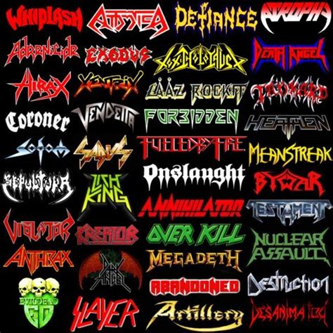 thrash metal | Thrash Metal Troopers !!! | Metal band logos, Thrash metal, Metal albums