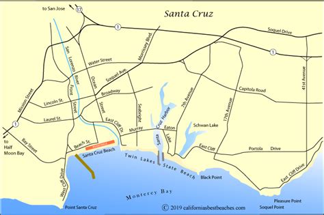 Santa Cruz Beach Directions