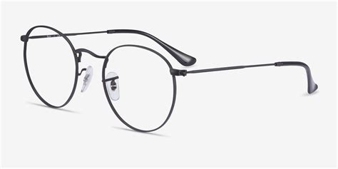 Ray-Ban RB3447V Round - Round Black Frame Eyeglasses | Eyebuydirect