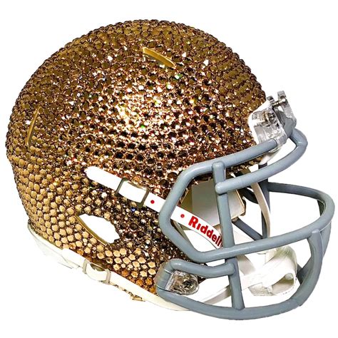 Notre Dame Fighting Irish Swarovski Crystal Mini Football Helmet