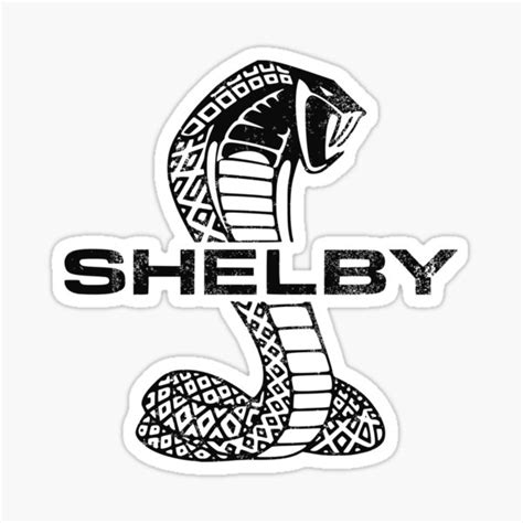 "Shelby Cobra Logo (Distressed)" Sticker for Sale by DiabloLavori ...