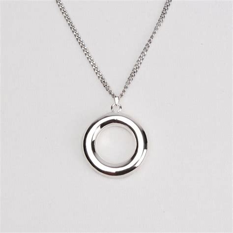 12952 Circle Sterling Silver Cremation Jewelry Necklace