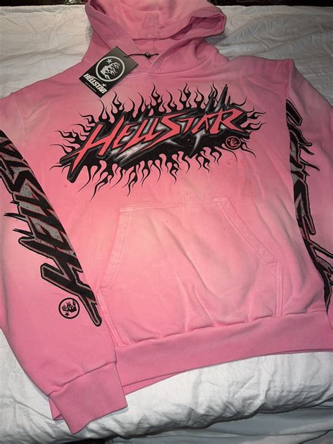 HELLSTAR Hellstar pink hoodie without brain | Grailed