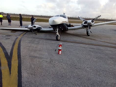 Flamingo Air plane’s landing gear collapses after landing – Eye Witness News