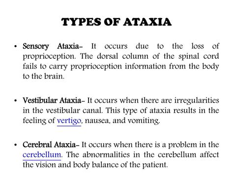 PPT - Ataxia : causes, symptoms, diagnosis and treatment PowerPoint ...