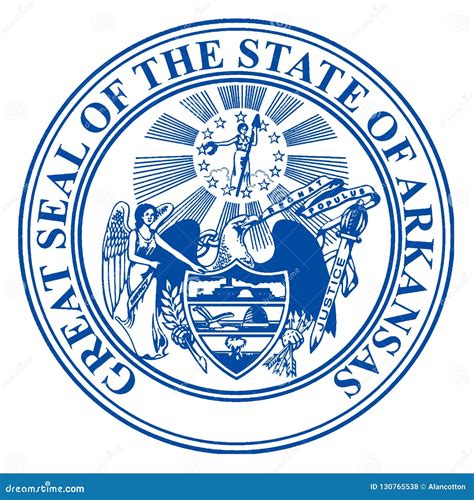 State Seal of Arkansas stock illustration. Illustration of graphic ...