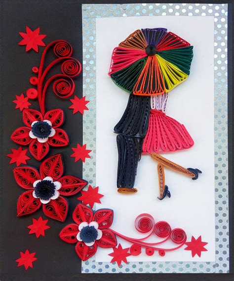 Paper Art | Quilled Love Card - Valentine's Day Greeting card | Paper ...