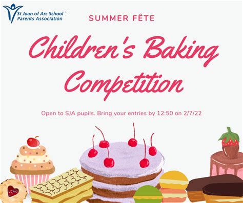 Children’s Baking Competition at the Summer Fête – St Joan of Arc ...