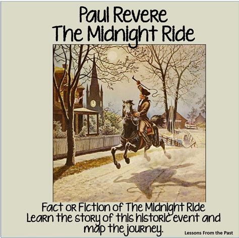 Paul Revere's Ride Poem Printable Pdf