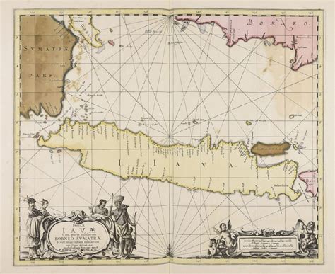 Map of Java island - Janssonius (1657)