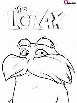 Seuss Lorax Pages Coloring sketch template