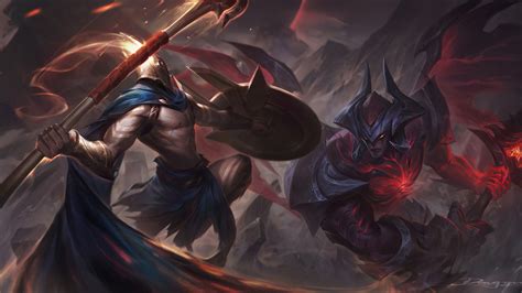 Fondos de pantalla : Pantheon League of Legends, Aatrox League of Legends, Liga de Leyendas ...