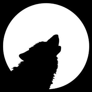 Free Wolf Howling At Moon Silhouette, Download Free Wolf Howling At Moon Silhouette png images ...