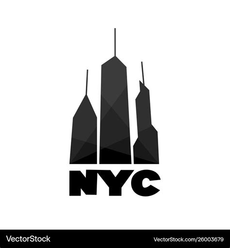 Nyc new york logo Royalty Free Vector Image - VectorStock