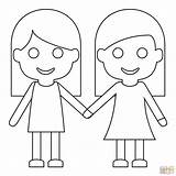 Women Holding Hands coloring Page  Free Printable Coloring Pages sketch template
