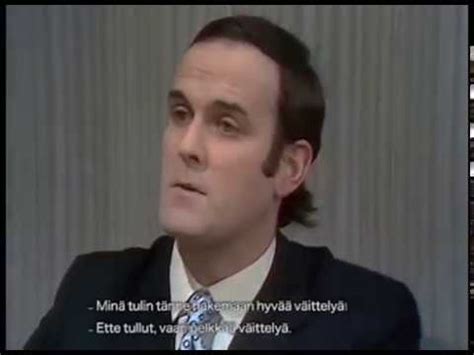 Monty Python - Argument Clinic (Finnish subtitles) - YouTube