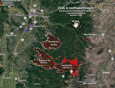 Oregon Forest Fires Map Current