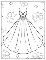20 Dress Coloring Pages Free PDF Printables sketch template