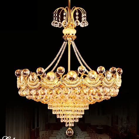 Modern Chandelier Lighting Fixture LED Gold Crystal Chandeliers Home ...