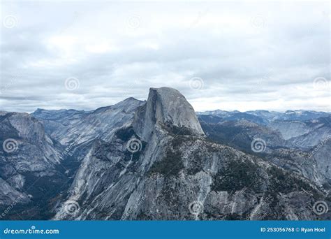 Glacier Point - Half Dome View Stock Photo - Image of hour, angle ...