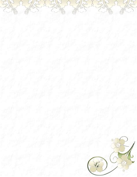 Floral Stationery Theme FREE Page 1