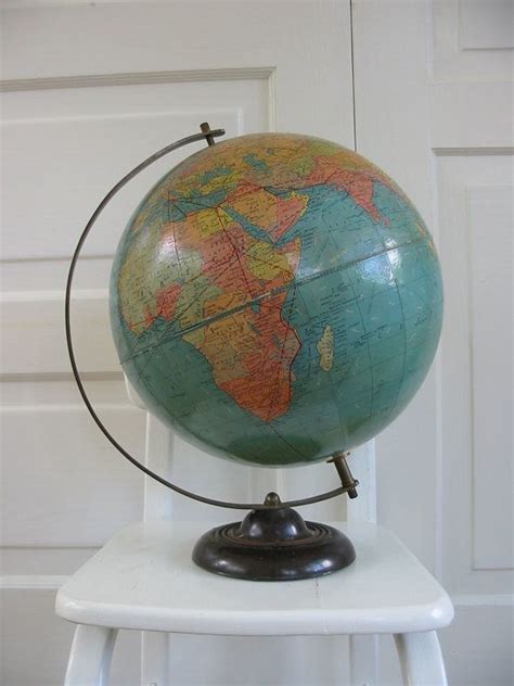 Vintage globe | Vintage globe, Globe decor, Globe art