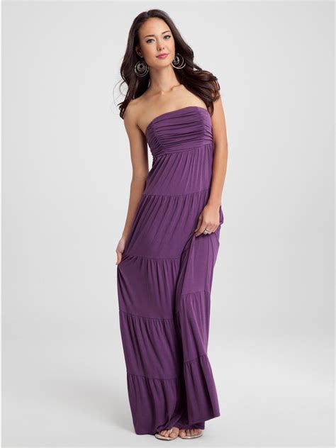 Deep purple maxi dress...super cute! Purple Maxi Dress, Strapless Dress Formal, Formal Dresses ...