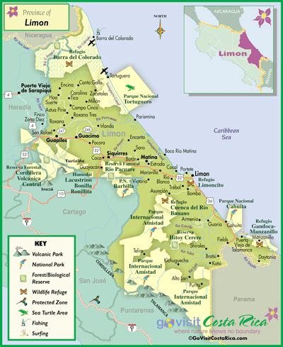 Bolsa cesar Misión mapa de limon costa rica importar garra diagonal