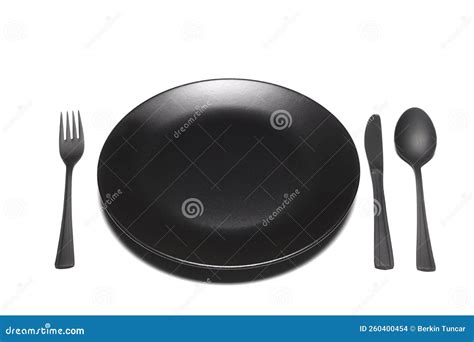 Empty Black Slate Plate on White Background. Food Background for Menu ...