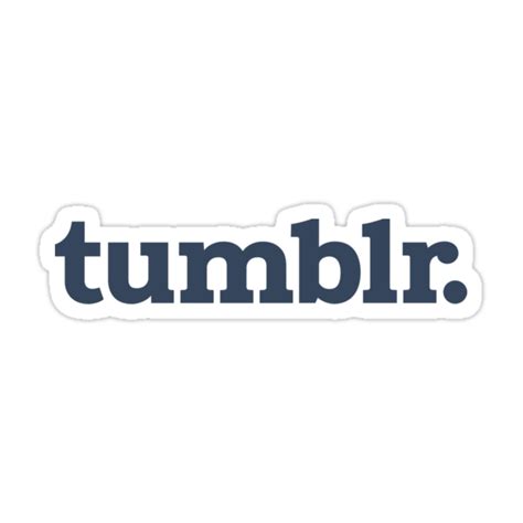 "Tumblr Blue" Stickers by cbabb | Redbubble