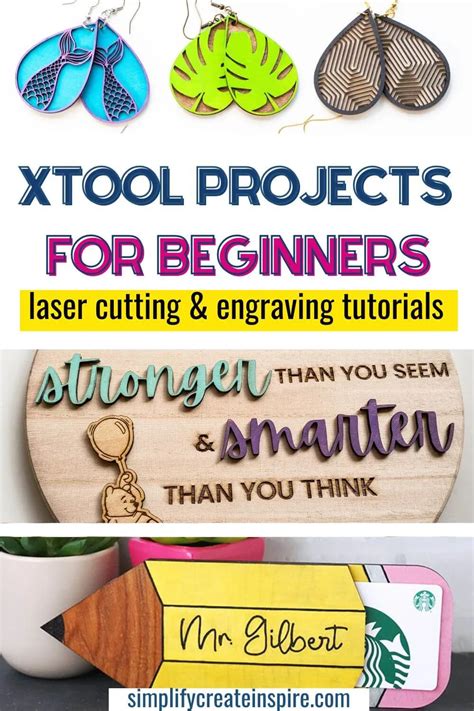 15 Beginner XTool Projects & Laser Cutting Tutorials | Simplify Create Inspire