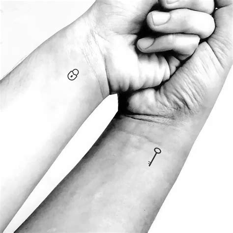 Matching Key and Lock Temporary Tattoo set of 22 - Etsy