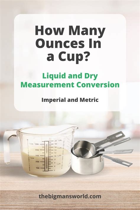 How Many Ounces in a Cup (Liquid and Dry Measurements) - 40 Day Shape Up