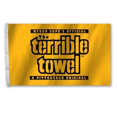 Pittsburgh Steelers 3'X5' Terrible Towel 2 Sided Flag