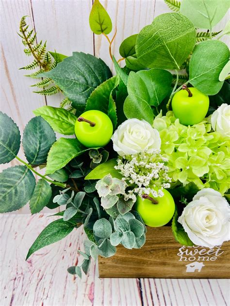 Apple Table Decor Green Apple Decor Apple Decor for Kitchen | Etsy