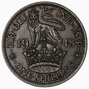 Shilling 1948 English, Coin from United Kingdom - Online Coin Club