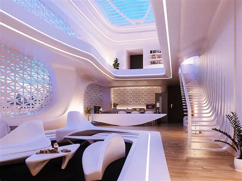 Night Organic Interior Design | Amir Ashour | Futuristic interior, Futuristic interior design ...