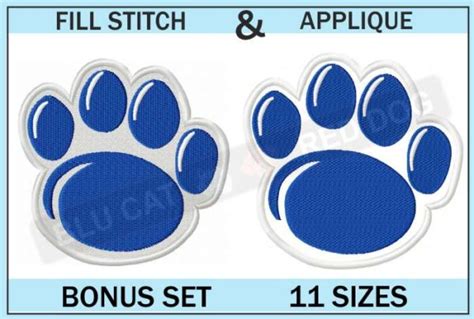 Penn State Paw Logo Set ⋆ 11 sizes ⋆ Blu Cat Red Dog